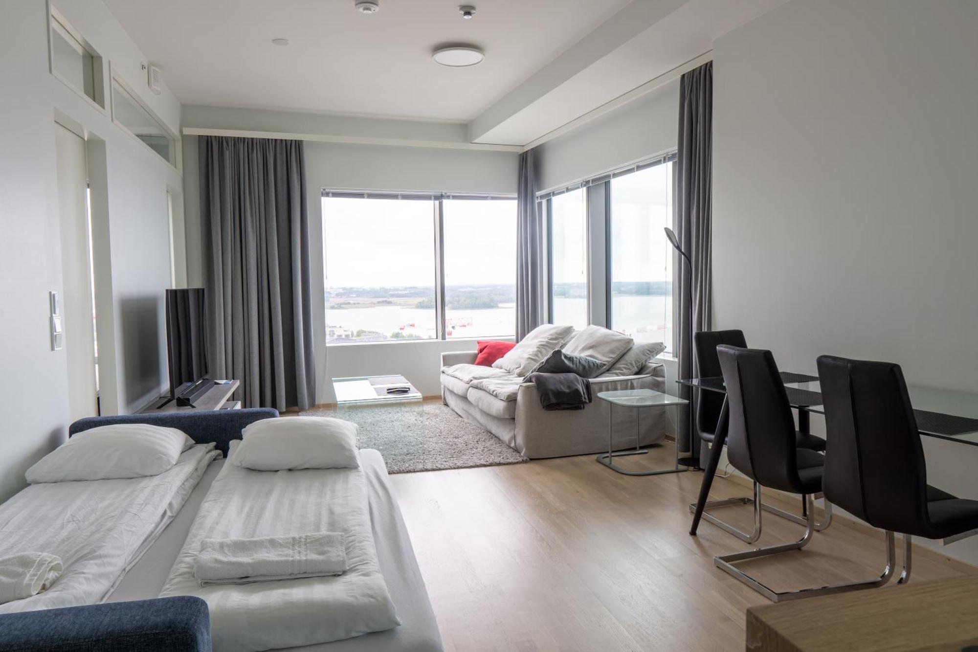 18Th Floor Helsinki High Point 1 Bdr Apartment With City View - Free Garage Parking المظهر الخارجي الصورة